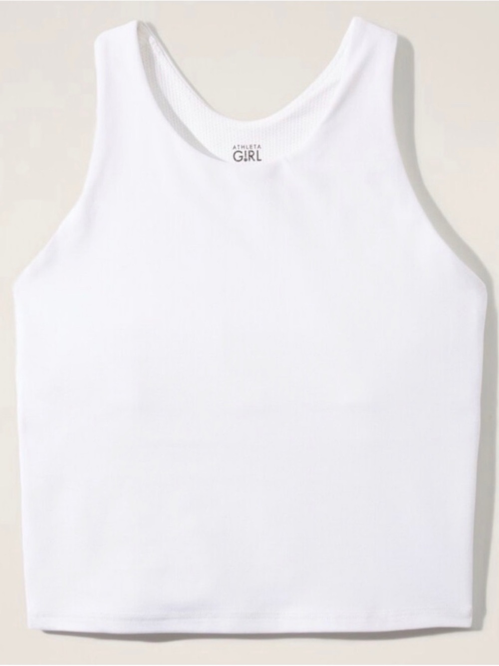 Athleta Girl White Longline bra/tank Activewear
